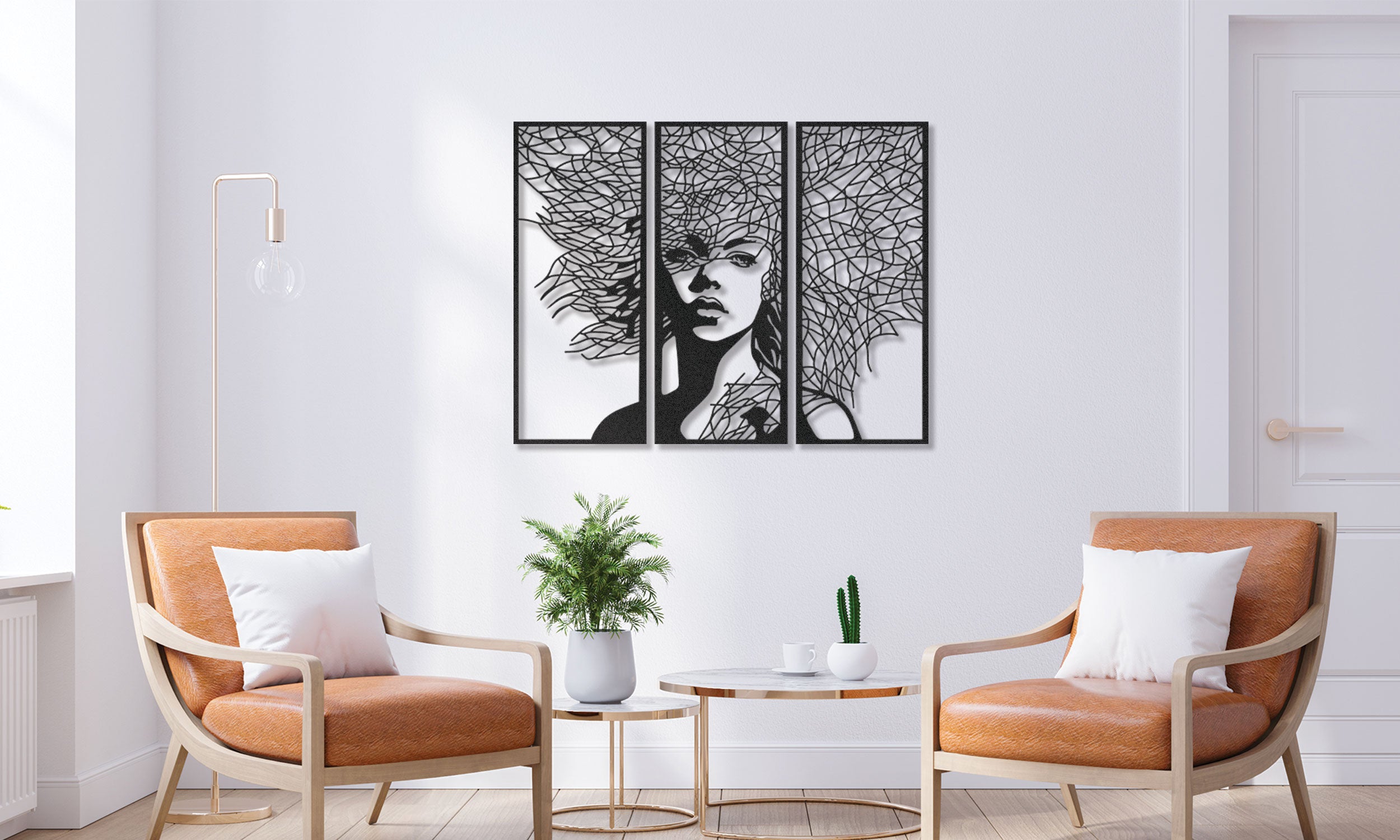 Woman Metal Wall Art