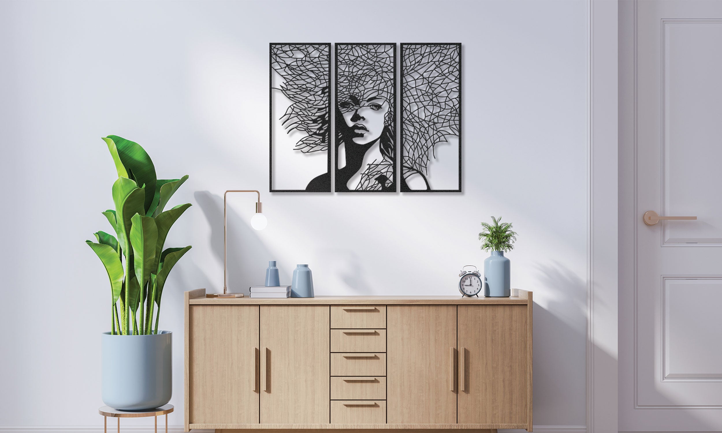 Woman Metal Wall Art