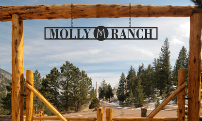 Metal Ranch Entrance Signs