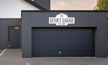 garage sign, personalized garage sign, custom name sign, wall art