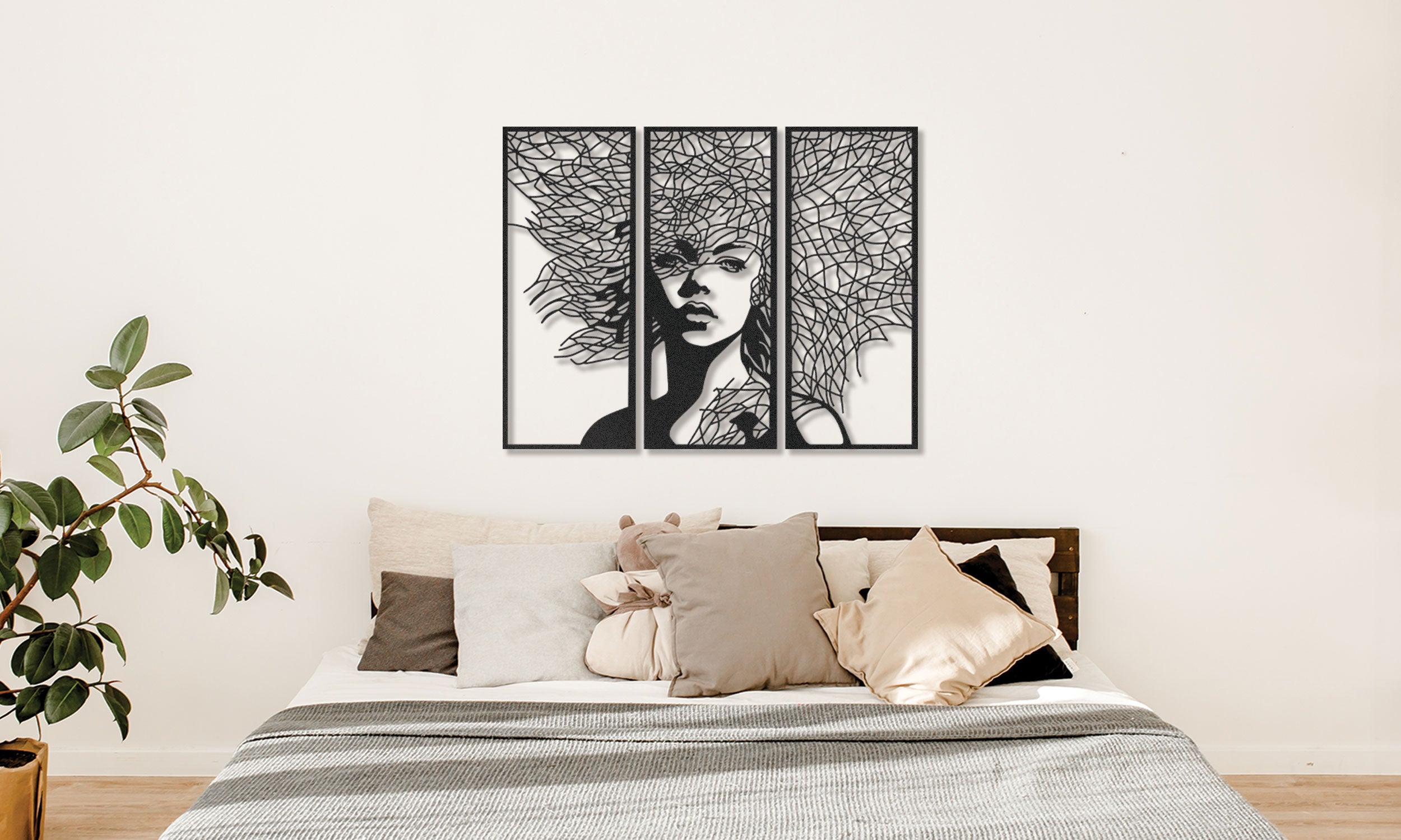 Woman Metal Wall Art