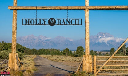 Metal Ranch Entrance Signs