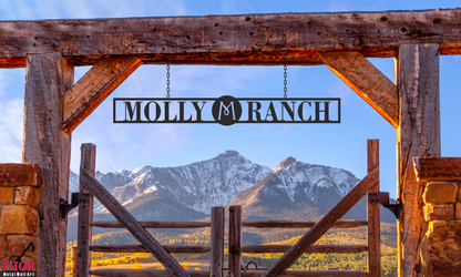 Metal Ranch Entrance Signs