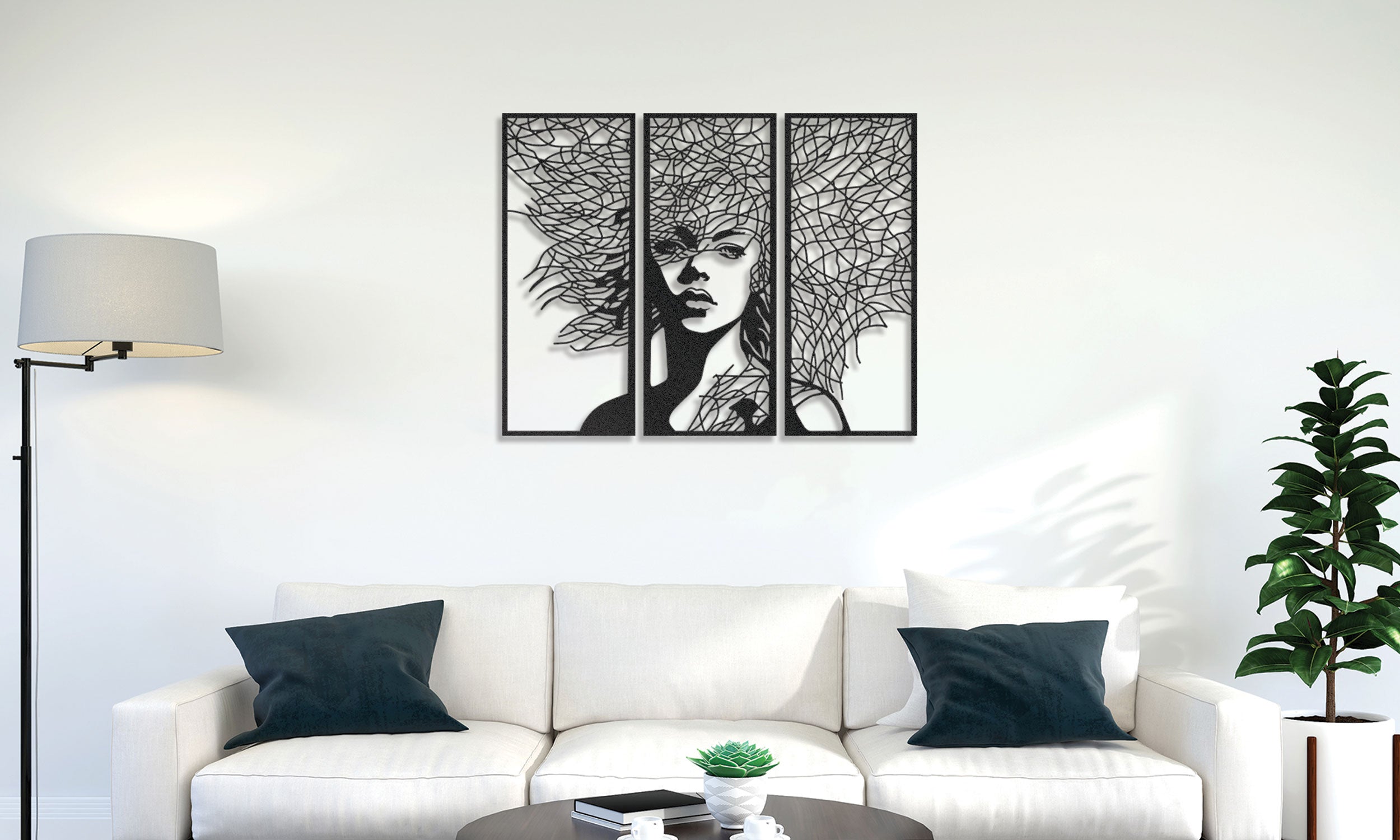 Woman Metal Wall Art