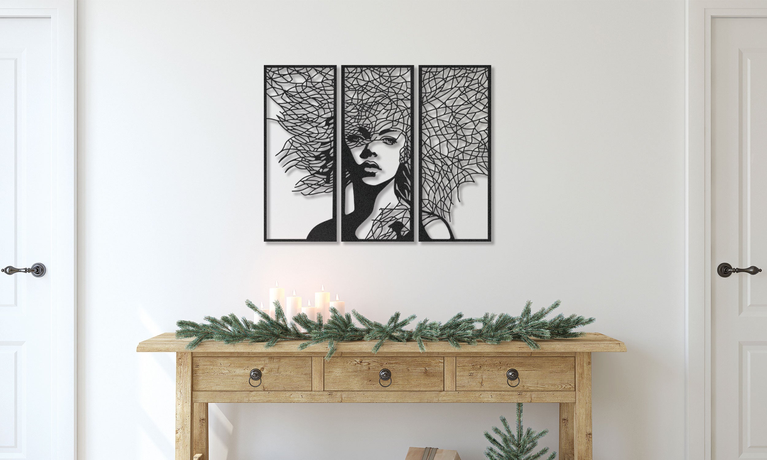 Woman Metal Wall Art