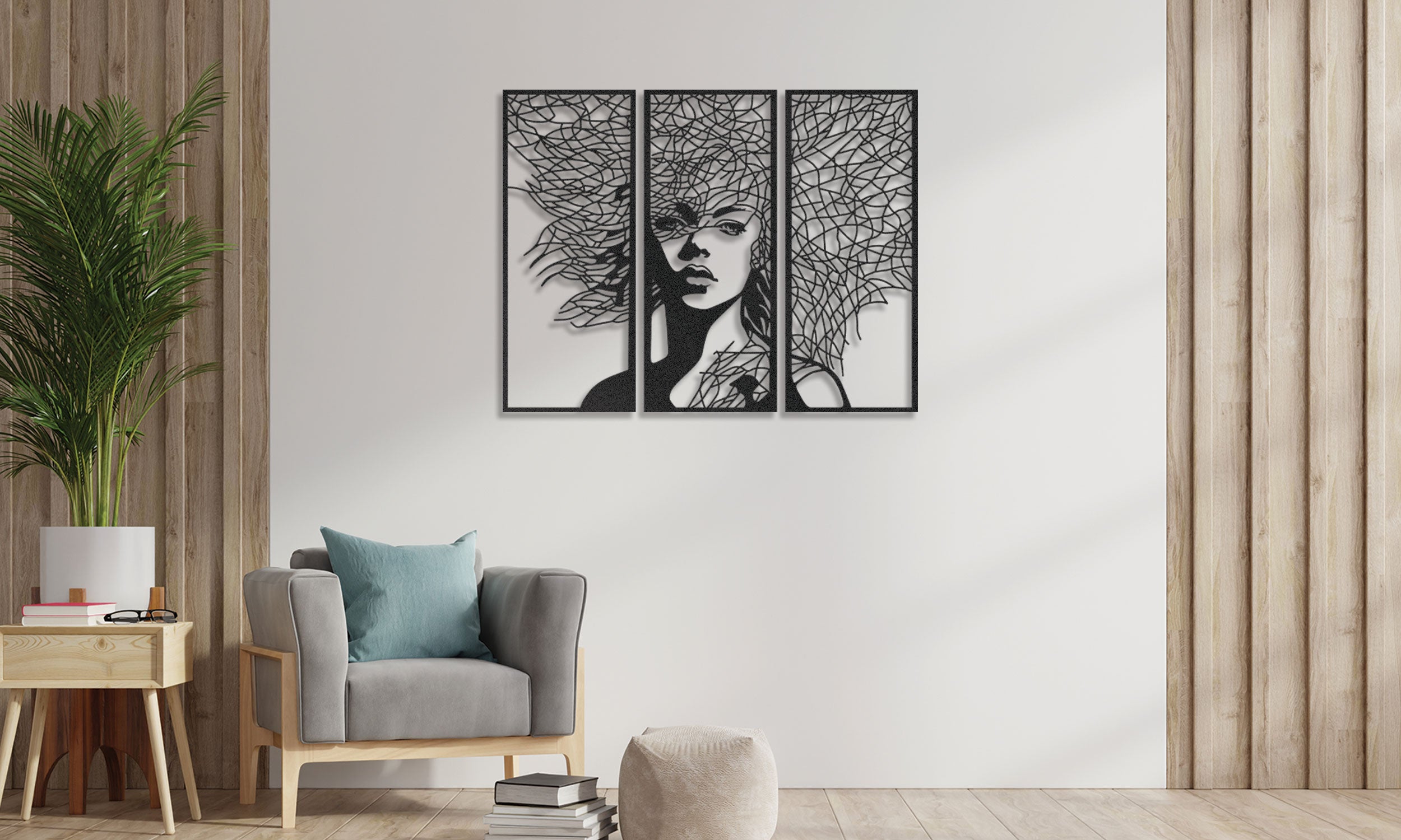 Woman Metal Wall Art