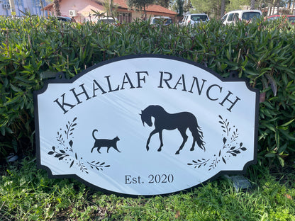 Entrance/Gate Ranch Sign