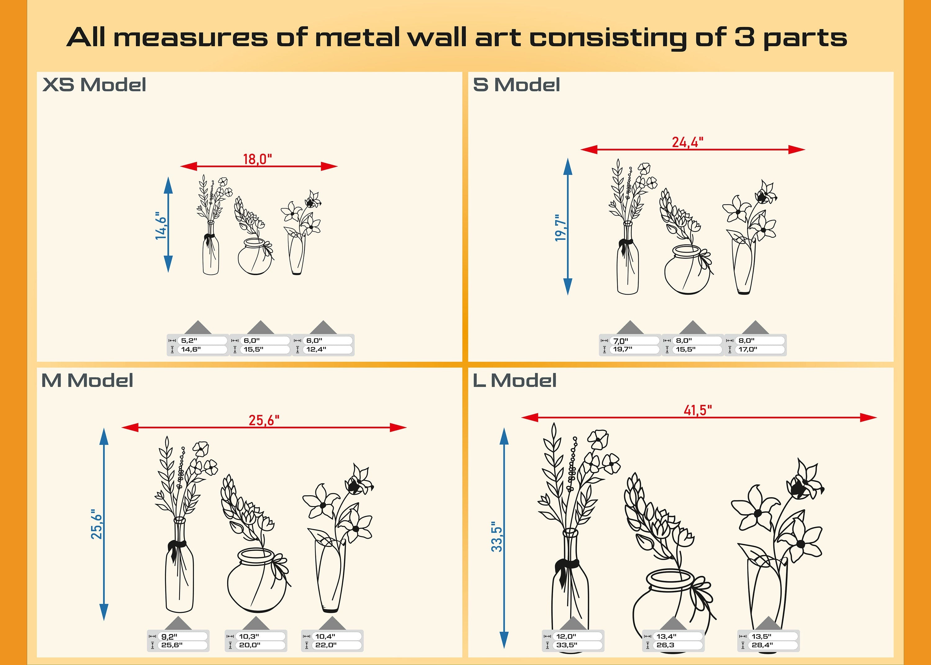 Flower Metal Wall Art