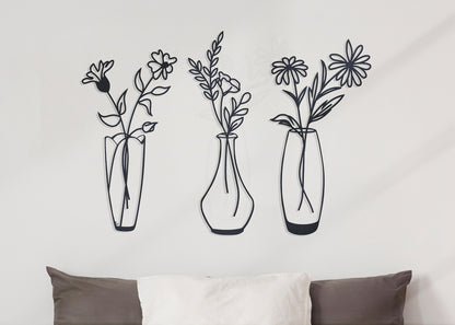 Bedroom Metal Flower Wall Art