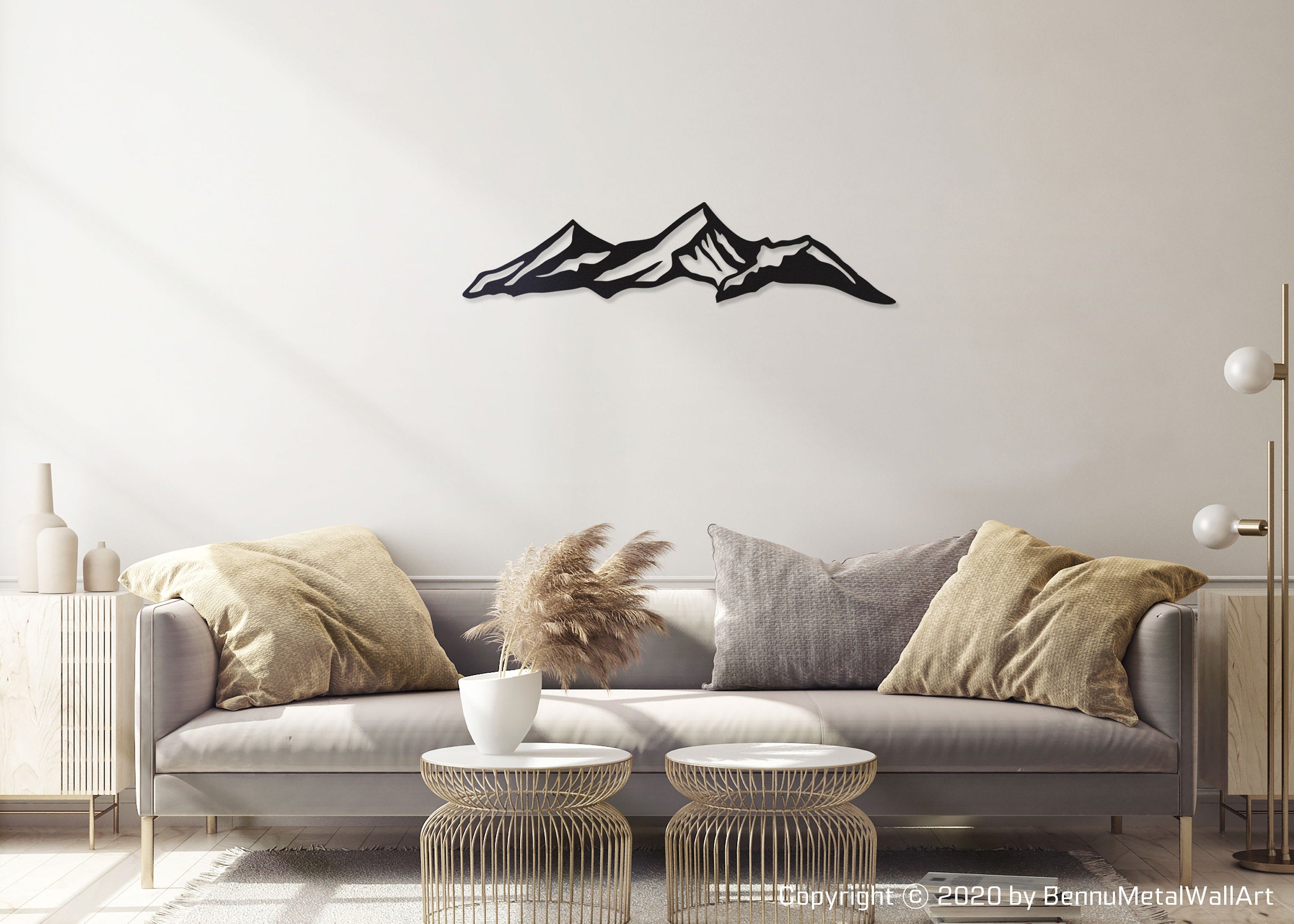 Colorado Mountain Metal Wall Decor