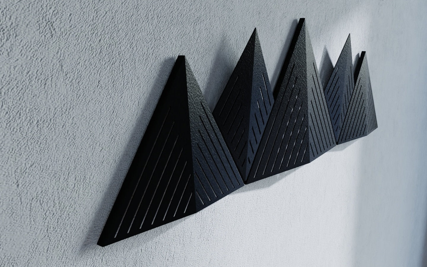 Metal Mountains Wall Art