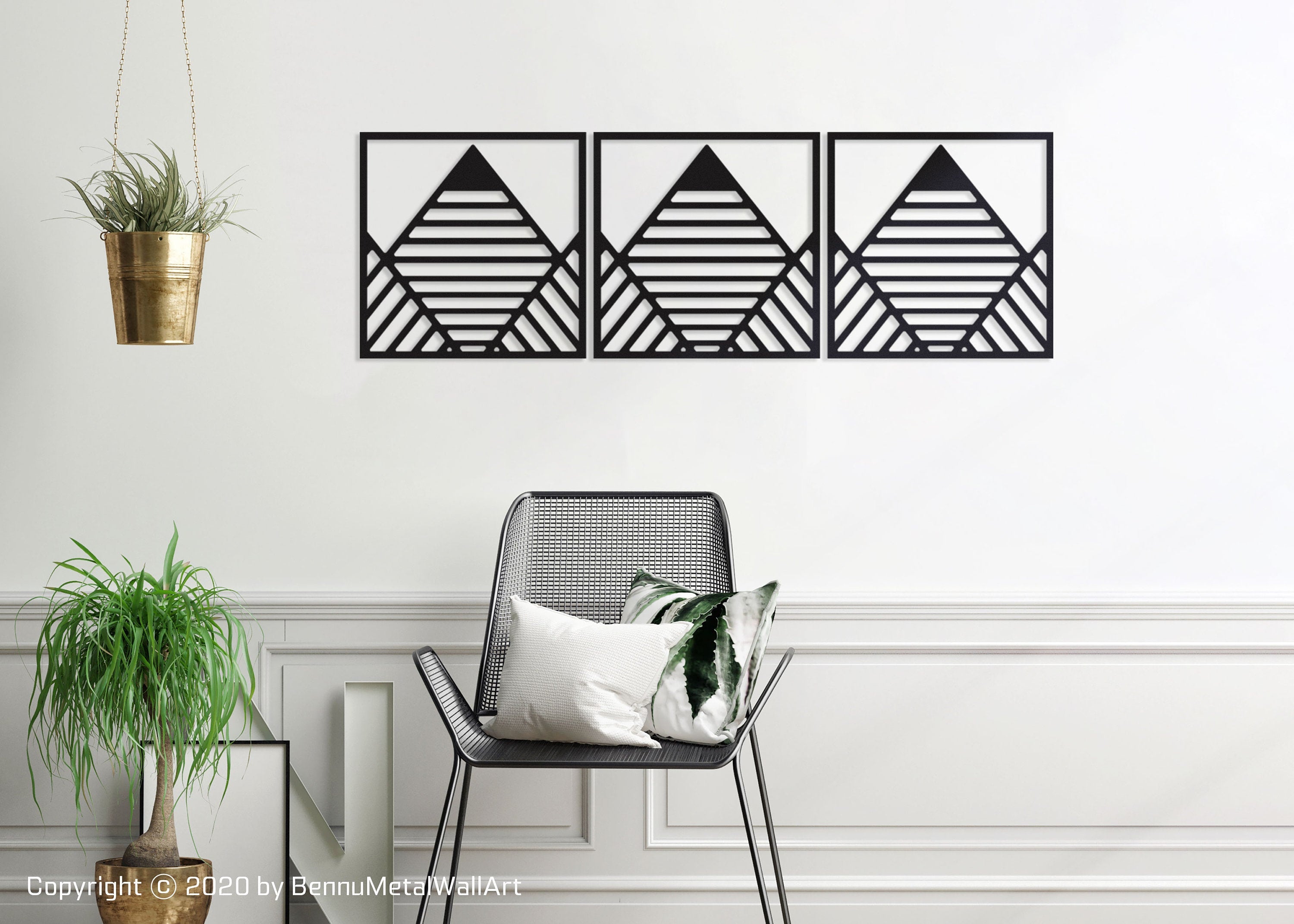 Geometric Mountain wall Art