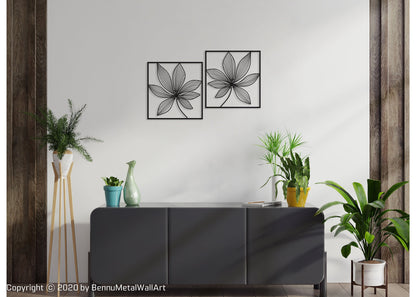 Metal Leaf wall art