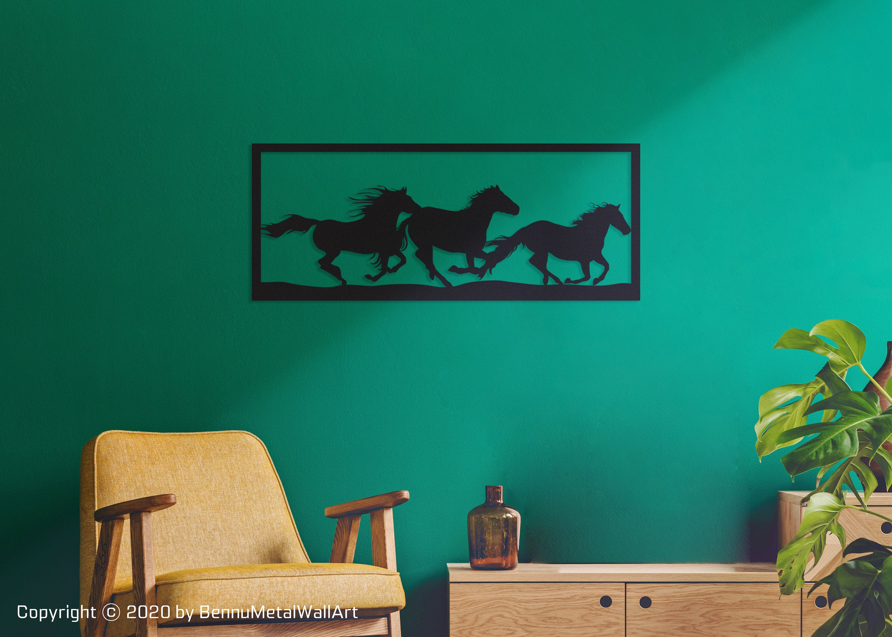 Running Horses Wall Art