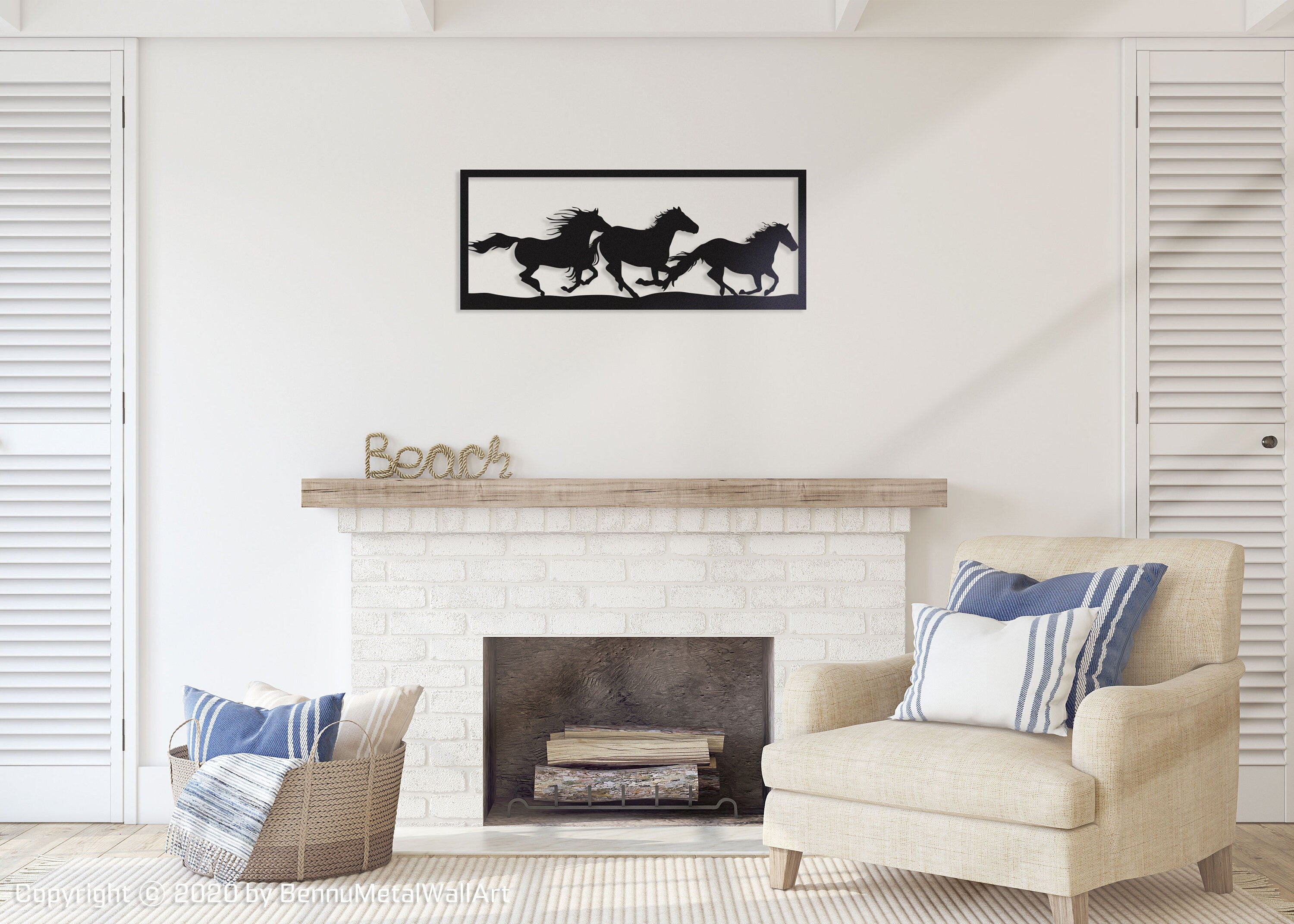 Running Horses Wall Art