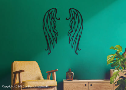 Metal Angel Wings Wall Decor