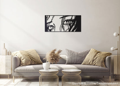 Women Face Metal Wall Art