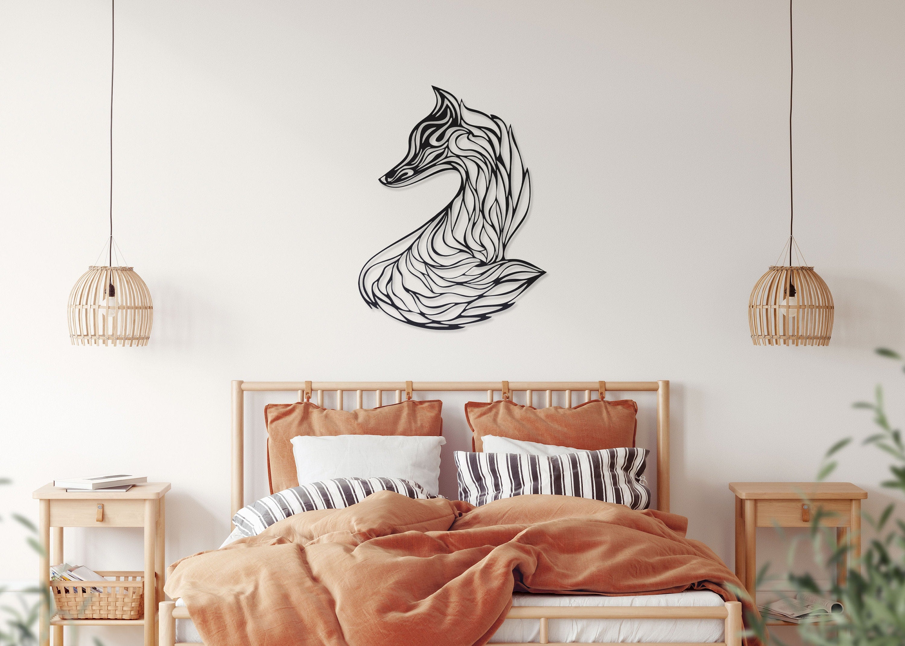 Metal Fox Wall Art