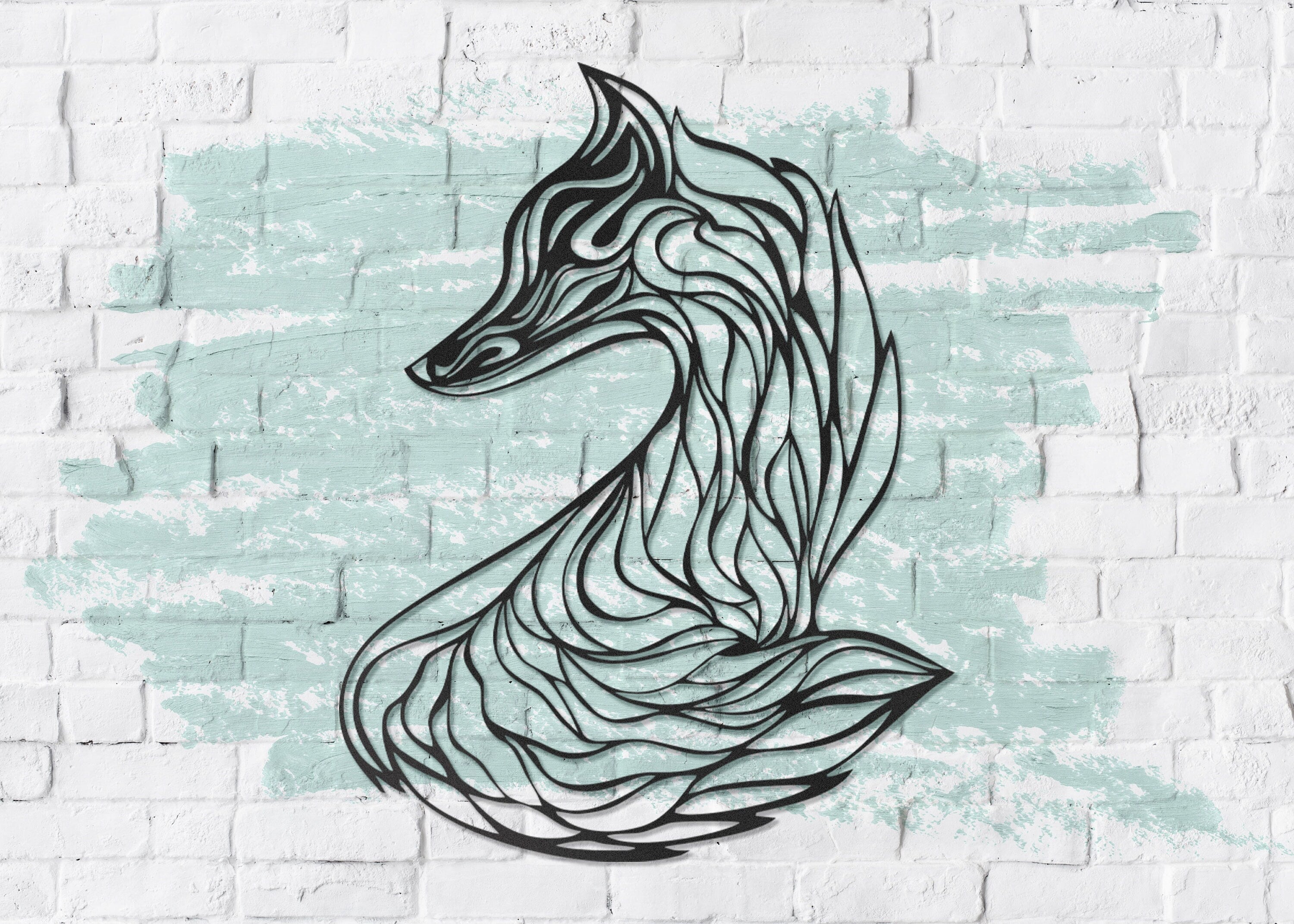 Metal Fox Wall Art