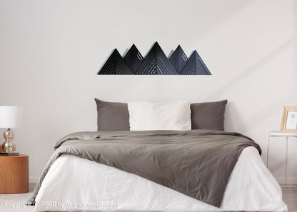 Metal Mountains Wall Art