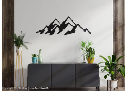 Metal Mountain Wall Art