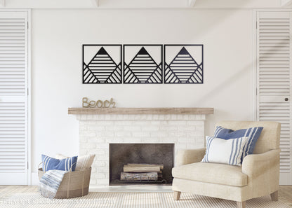 Geometric Mountain wall Art