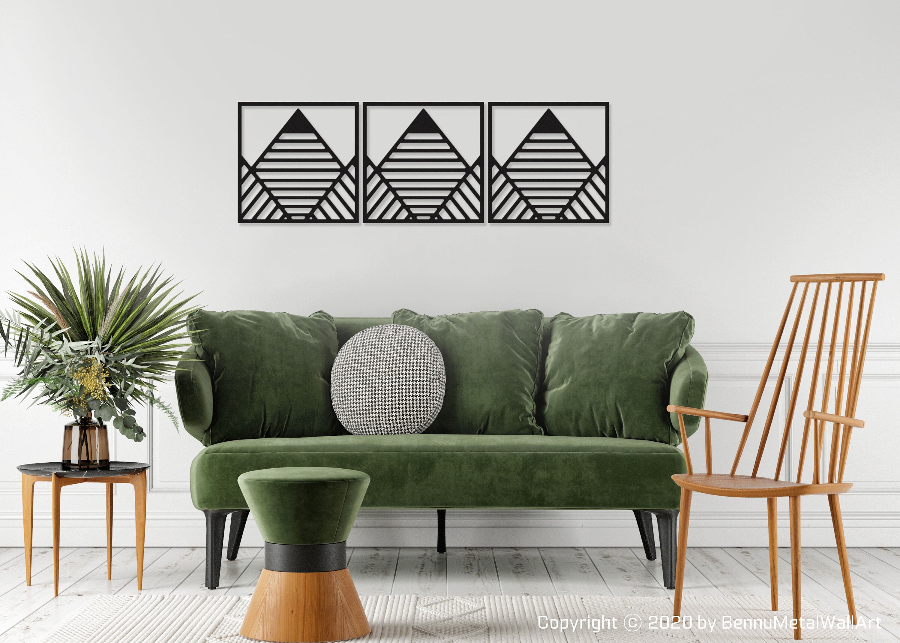 Geometric Mountain wall Art