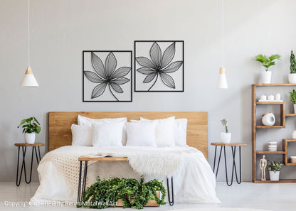 Metal Leaf wall art