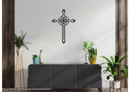 Cross - Filigree Cross Metal Art