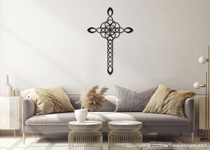 Cross - Filigree Cross Metal Art