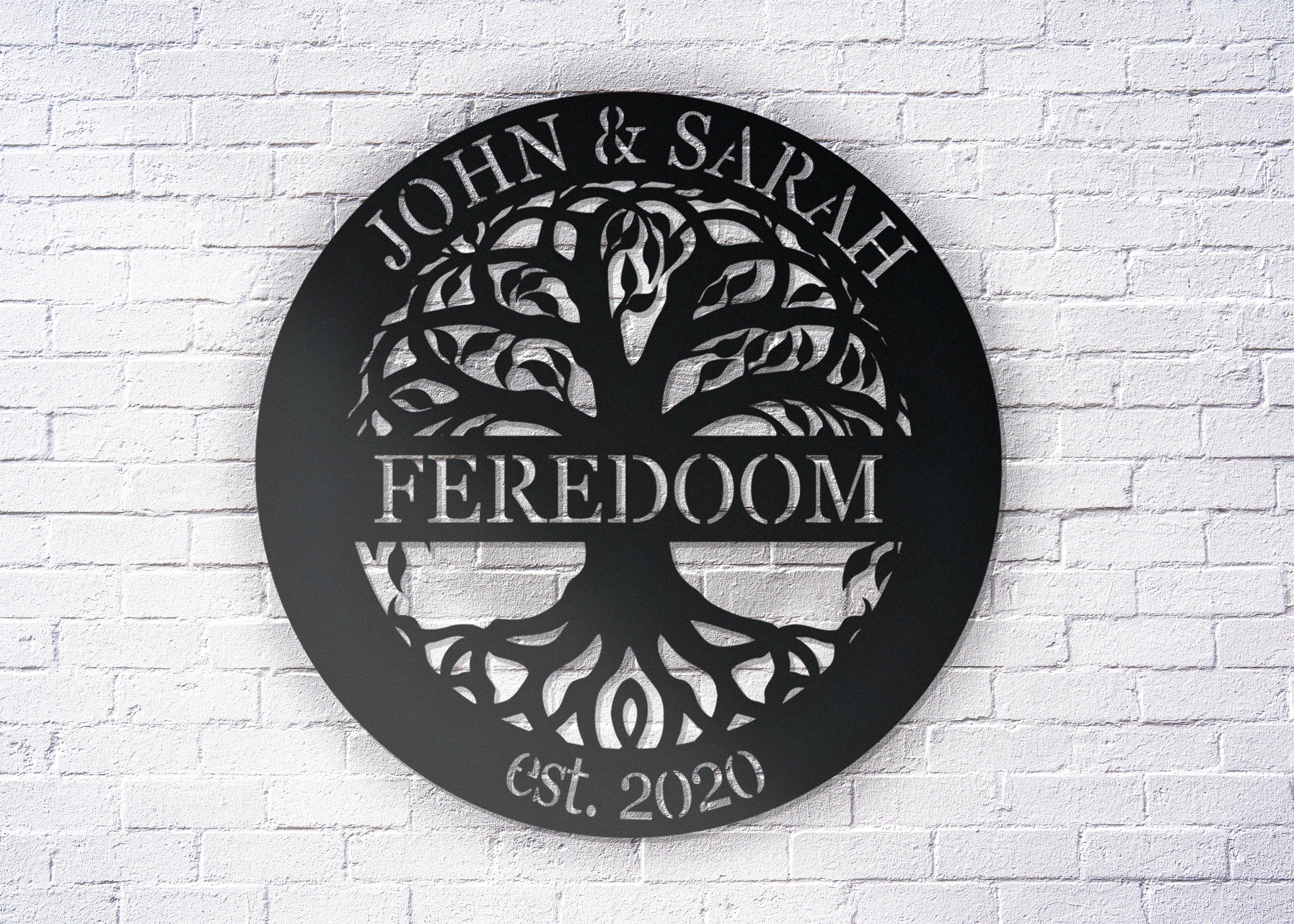 Metal Wedding Sign