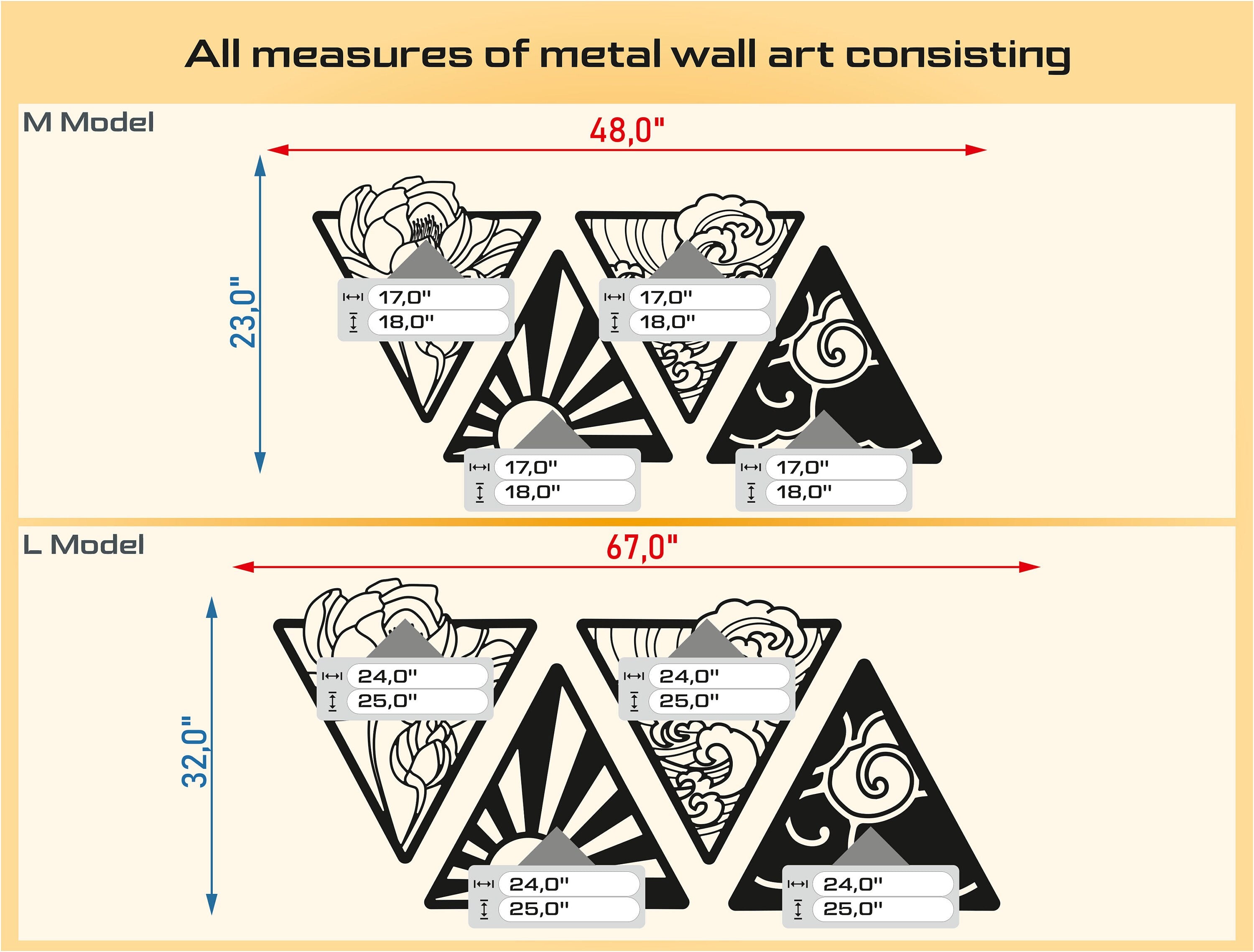 Four Elements Wall Art