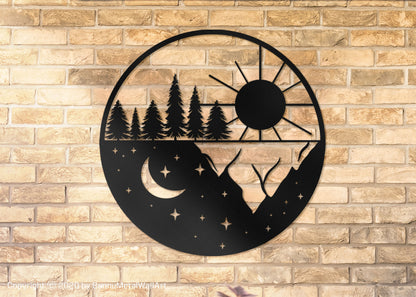 Sun and Moon Wall Decoration