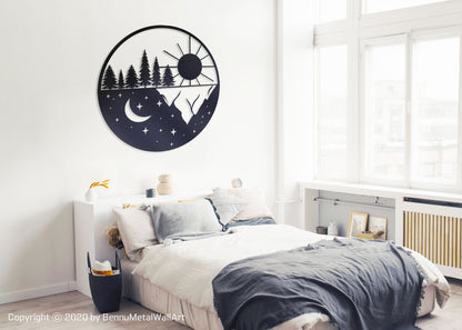 Sun and Moon Wall Decoration