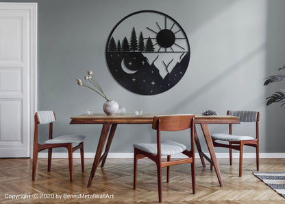 Sun and Moon Wall Decoration