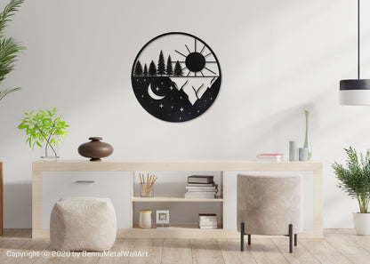 Sun and Moon Wall Decoration