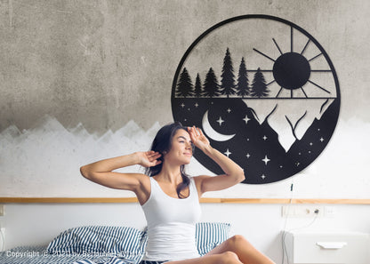 Sun and Moon Wall Decoration