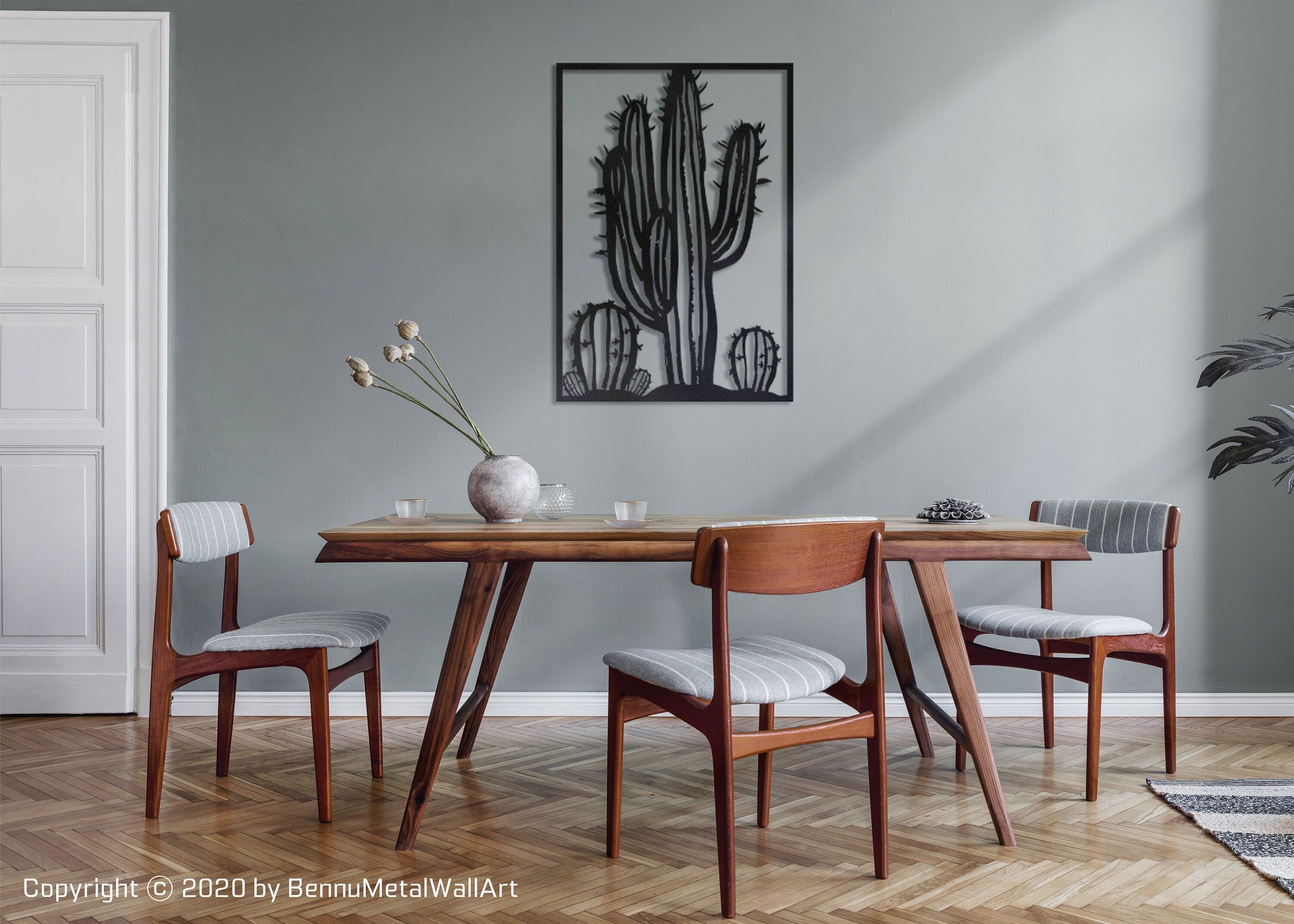 Cactus Metal Wall Art