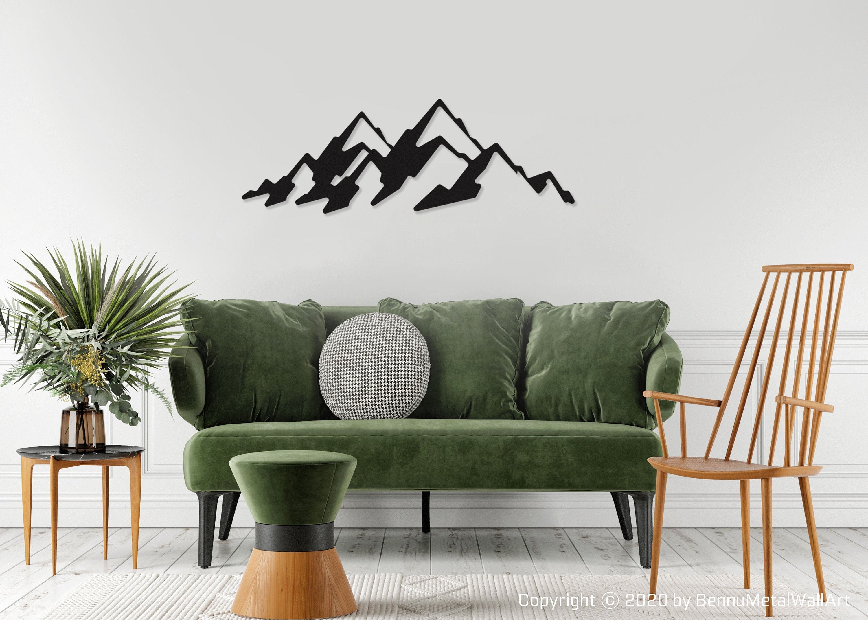 Metal Mountain Wall Art