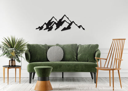 Metal Mountain Wall Art