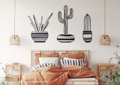 Cactus Metal Wall Art