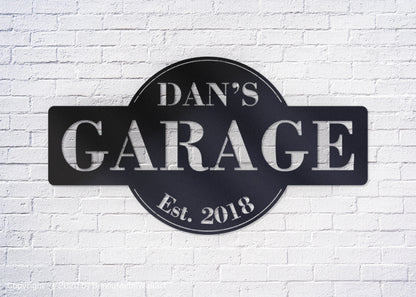 Personalized Garage Signs for Dad