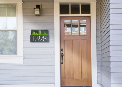 Address Sign with Planter Box