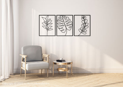 Metal Leaf Wall Decor