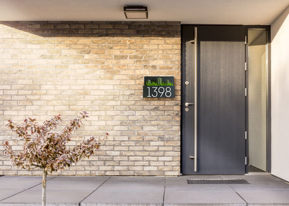 Address Sign with Planter Box