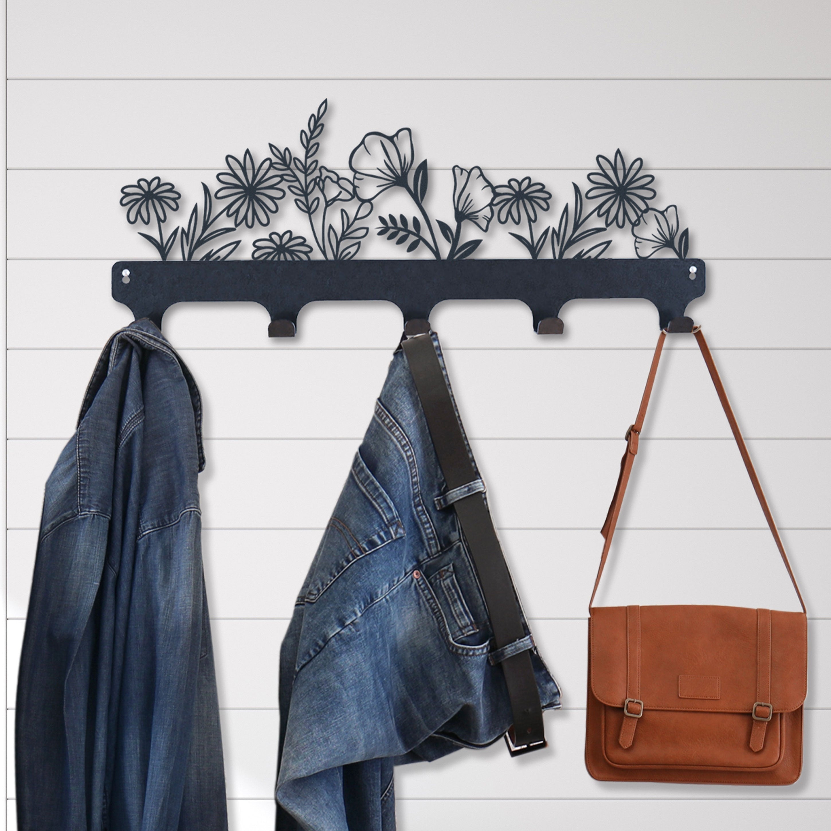 Entryway Wall Mounted Coat Rack