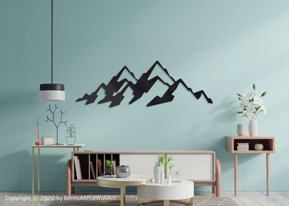 Metal Mountain Wall Art