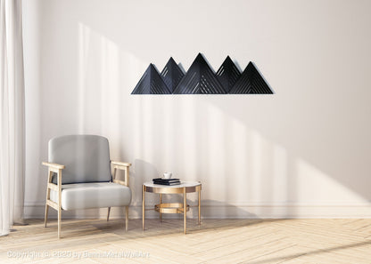 Metal Mountains Wall Art