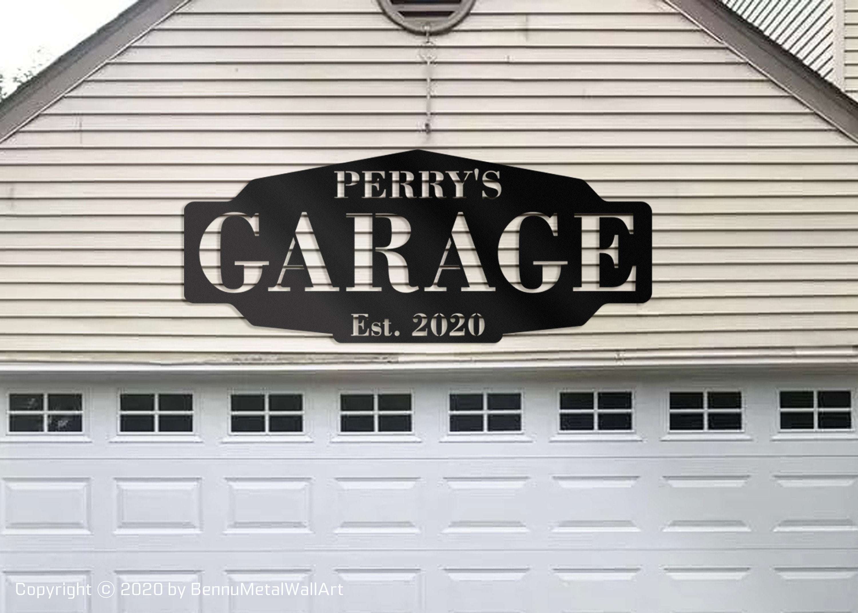 Personalized Metal Shop Sign