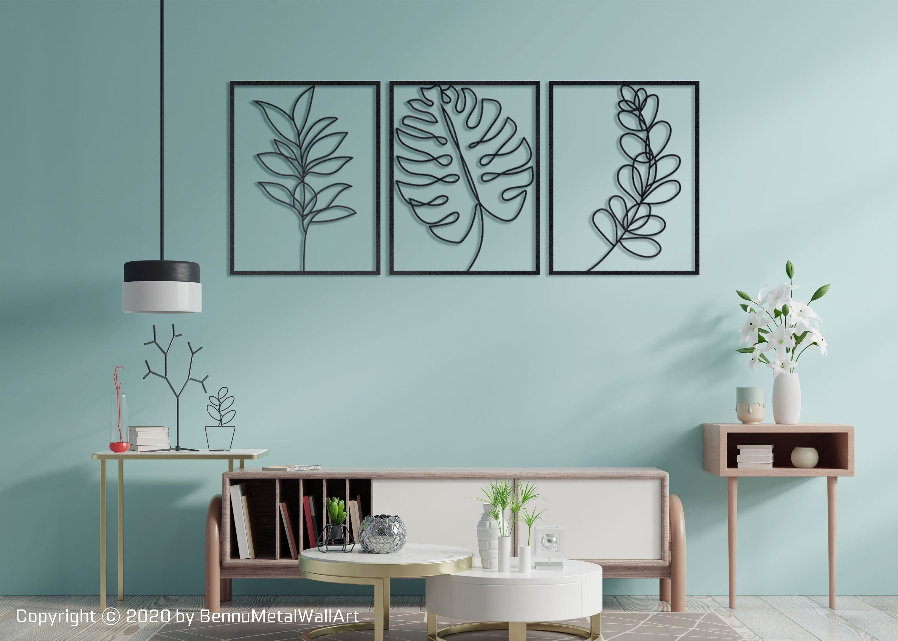 Metal Leaf Wall Decor